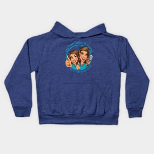 My twin sister is Funny, But I'm Hilarious Kids Hoodie